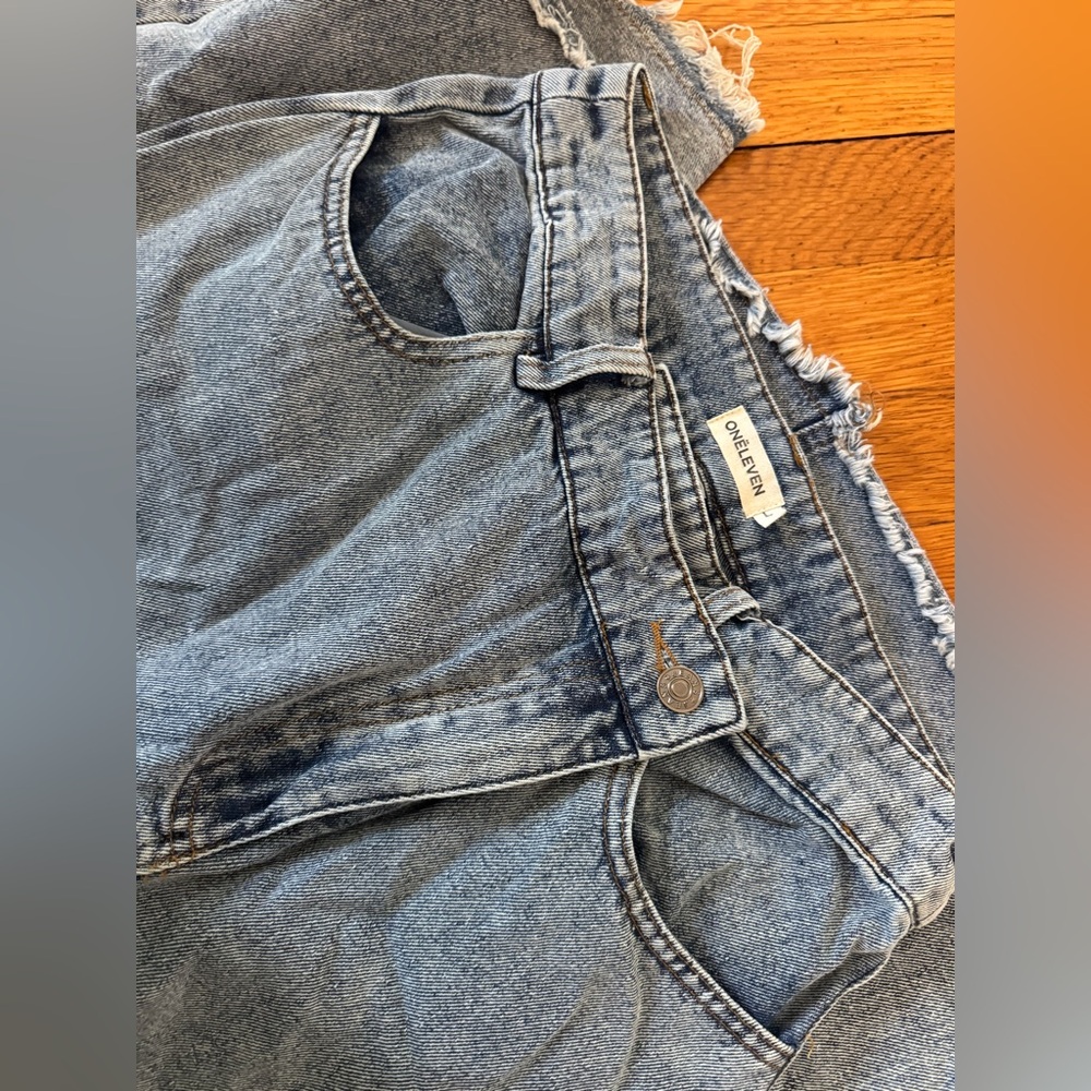 Onēleven Light Blue Denim Maxi Skirt